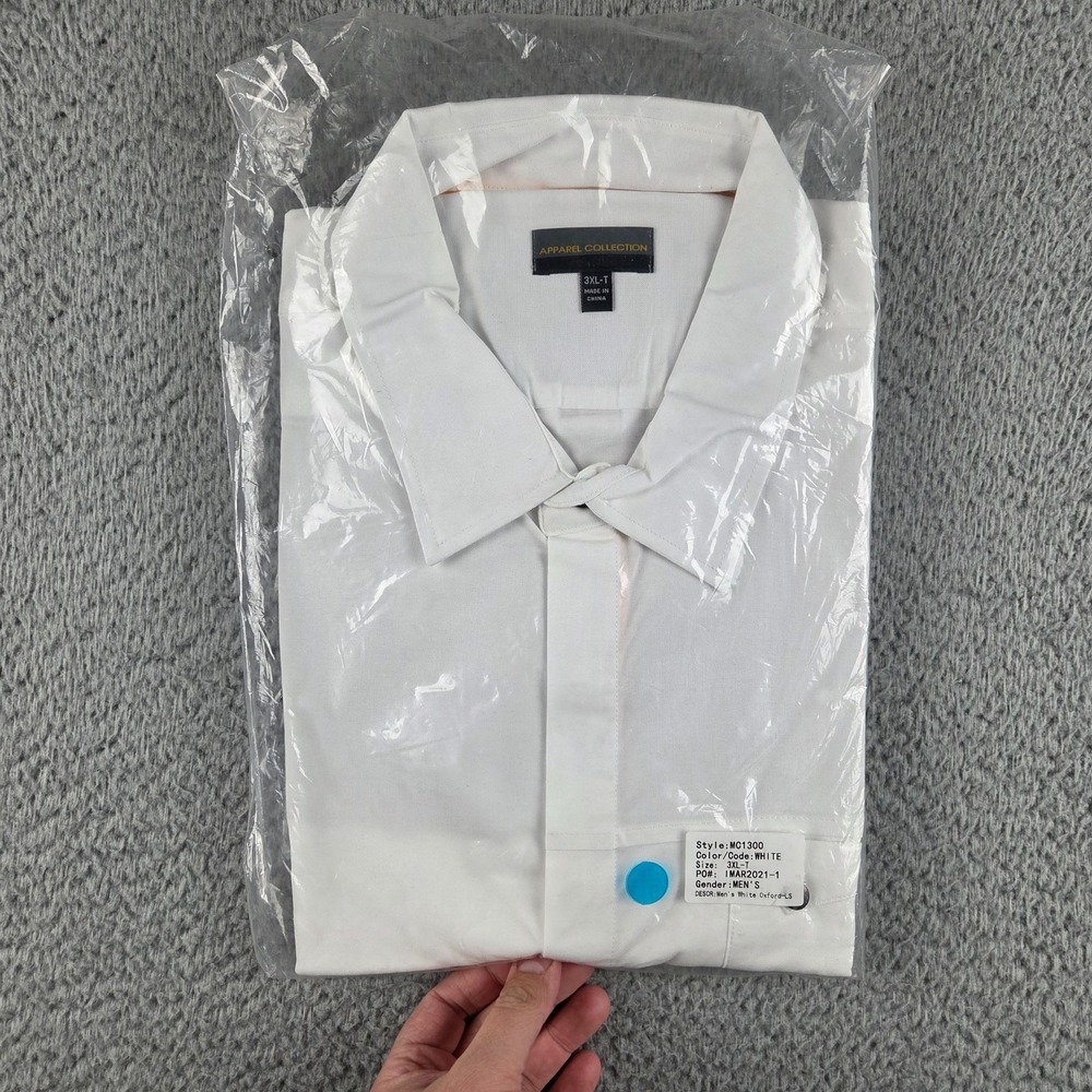 Mcdonald's Apparel Collection Shirt Mens 3XLT White Long Sleeve Uniform Work